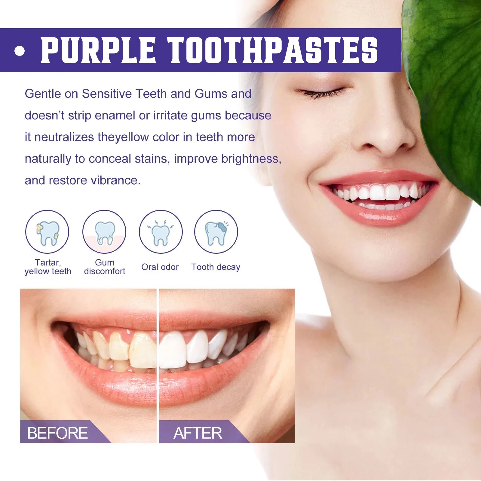 Purple Whitening Toothpaste Boost